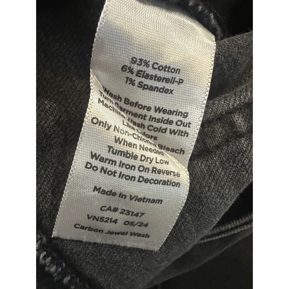 Talbots Embellished High Waist Relaxed Jeans Black Rhinestone Crystal Size 14 - Picture 12 of 16